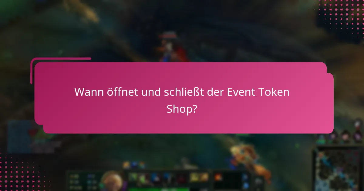 Wie kann ich Tokens für den Event Token Shop verdienen?