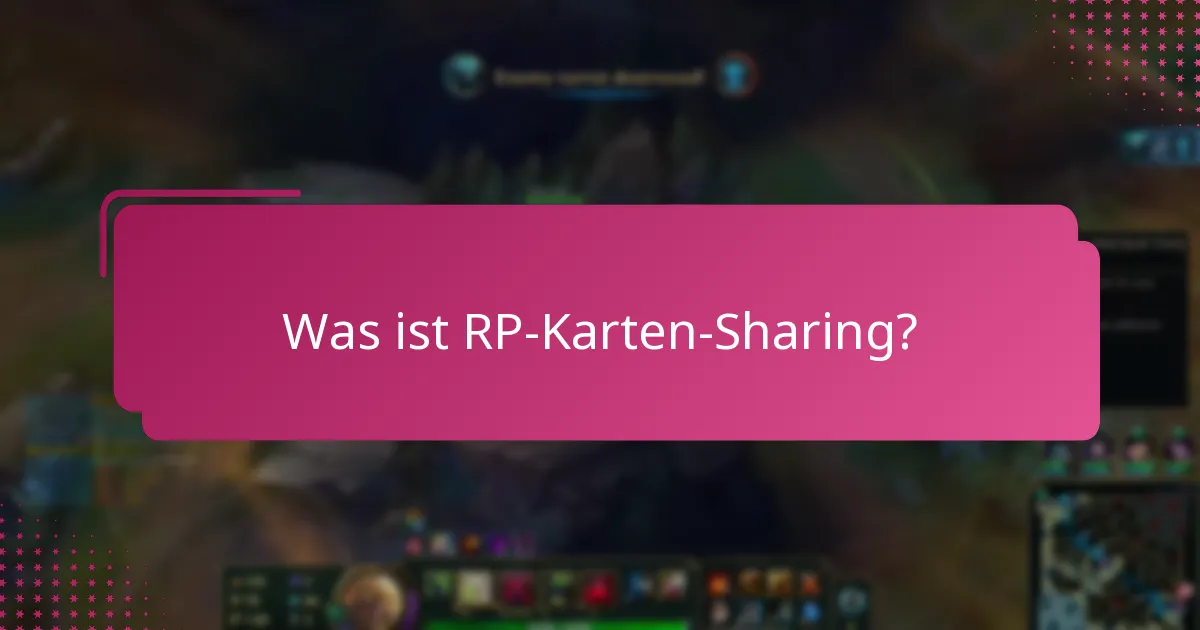 Wie funktionieren Gemeinschaftsaustausche für RP-Karten?