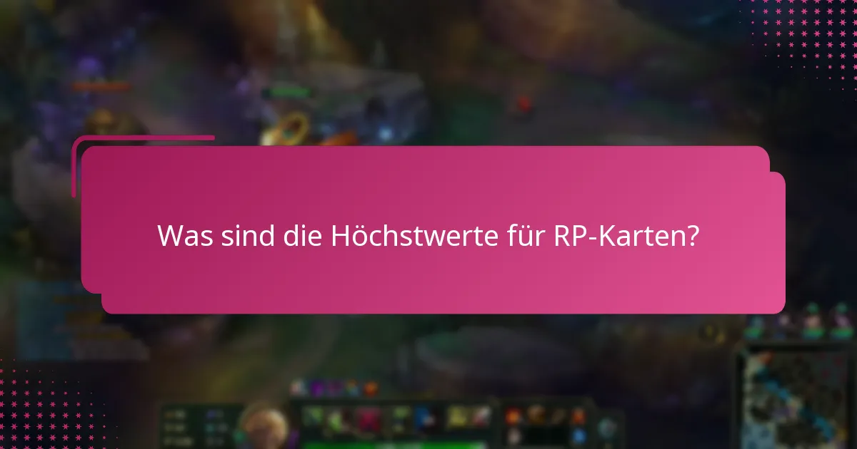 Wie variieren die RP-Kartenlimits nach Region?