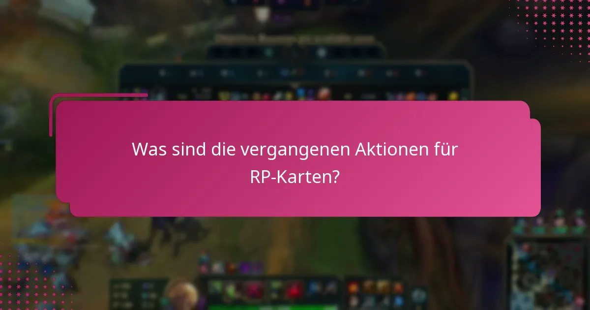 Was sind die Community-Favoriten unter den RP-Karten?