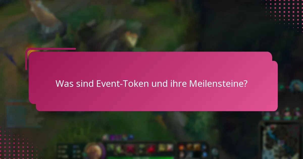 Wie kann ich den Fortschritt in Richtung Event-Token-Meilensteinen verfolgen?