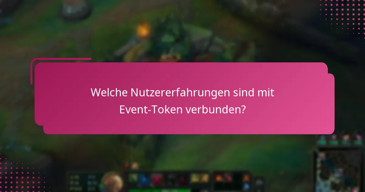 Welche Experteneinsichten gibt es zu Event-Token?