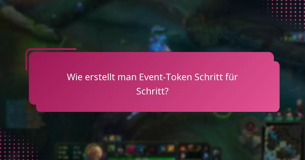 Welche Tools können bei der Verwaltung von Event-Token helfen?