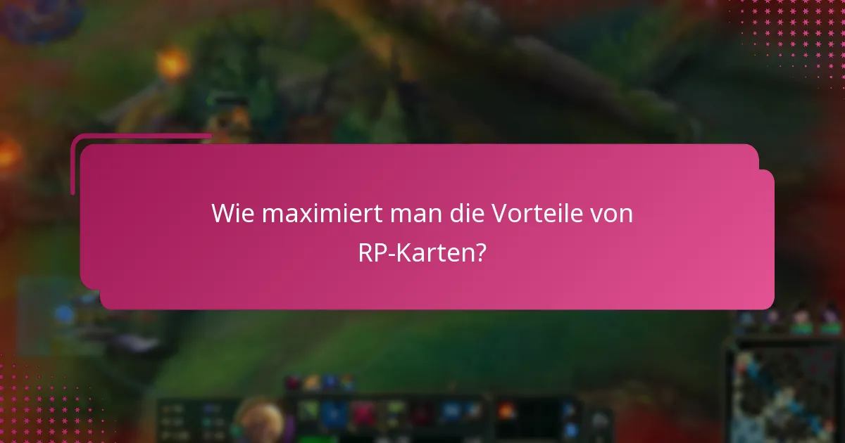 Was sind die aktuellen Aktionen für RP-Karten?